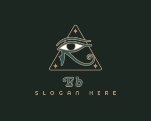 Spiritual - Horus Eye Hieroglyph logo design