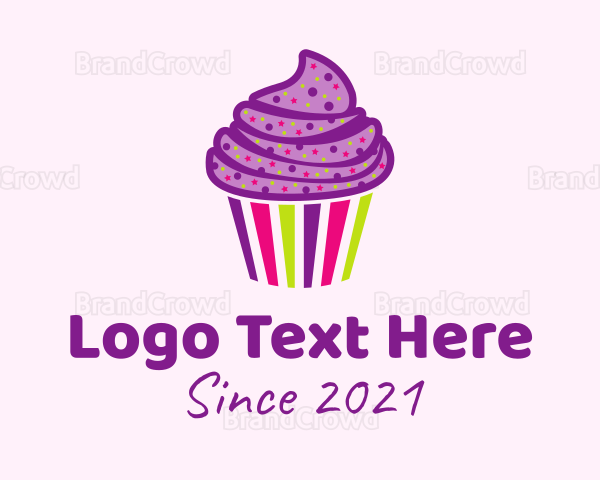 Colorful Sweet Muffin Logo