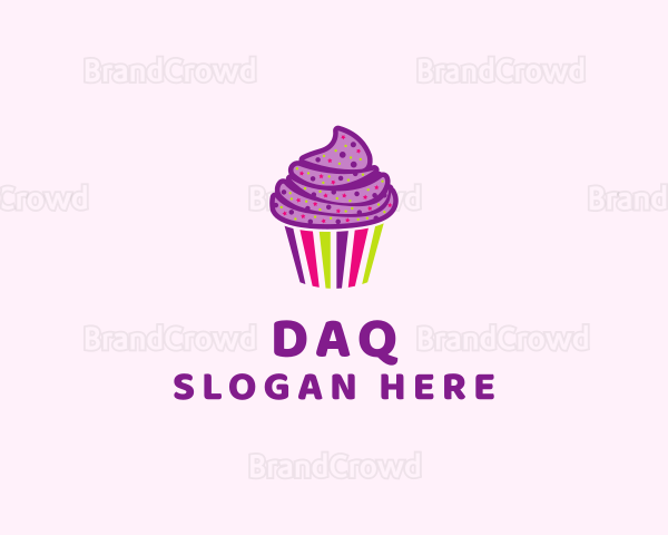 Colorful Sweet Muffin Logo