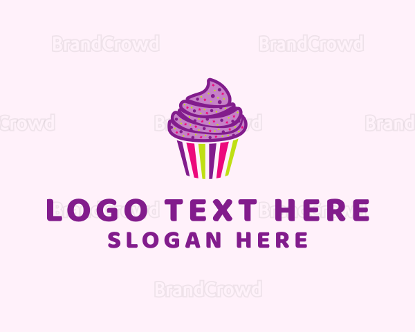 Colorful Sweet Muffin Logo