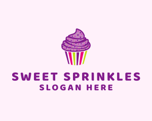 Sprinkles - Colorful Sweet Muffin logo design