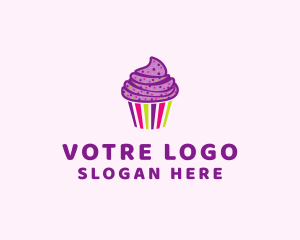 Cupcake - Colorful Sweet Muffin logo design