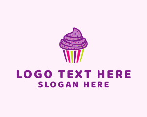 Sprinkles - Colorful Sweet Muffin logo design