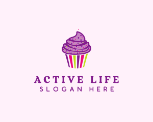 Sweet Cupcake Muffin  logo design