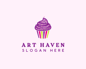 Sweet Cupcake Muffin  logo design