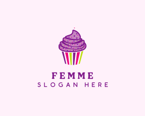 Sweet Cupcake Muffin  logo design