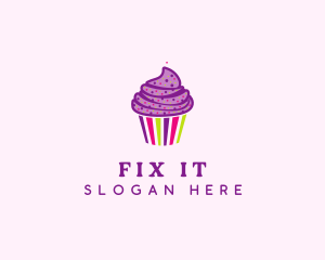 Sweet Cupcake Muffin  logo design