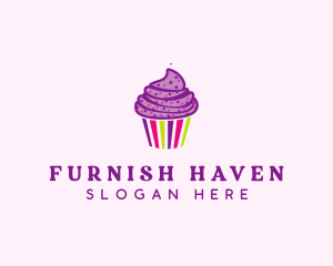 Sweet Cupcake Muffin  logo design