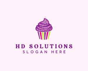 Sweet Cupcake Muffin  logo design