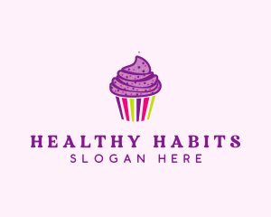 Sweet Cupcake Muffin  logo design