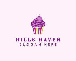 Sweet Cupcake Muffin  logo design