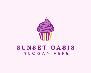 Sweet Cupcake Muffin  logo design