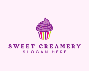 Sweet Cupcake Muffin  logo design