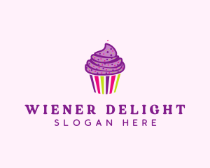 Sweet Cupcake Muffin  logo design