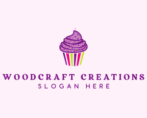 Sweet Cupcake Muffin  logo design