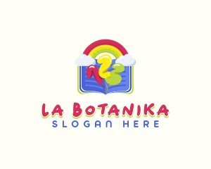 Storytelling - Kindergarten Math Learning logo design