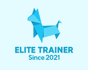 Blue Dog Origami logo design