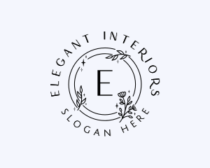 Natural Flower Cosmetics  logo design