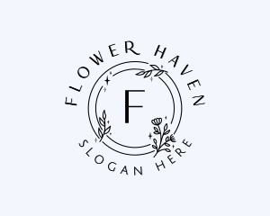 Natural Flower Cosmetics  logo design