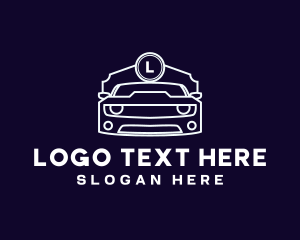 Drag Race - Car Automotive Vehicle logo design