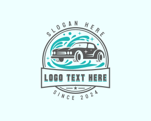 Vintage - Car Wash Detailing logo design