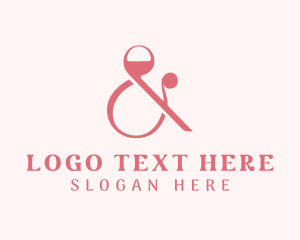 Lettering - Upscale Ampersand Type logo design
