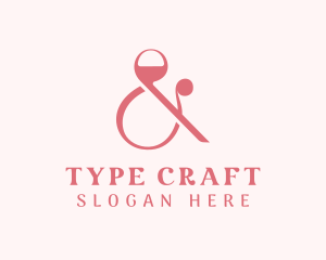 Upscale Ampersand Type logo design