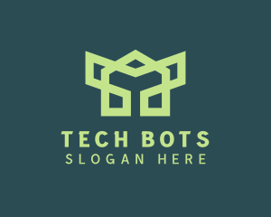 Robotic - Green Robotic Symbol logo design