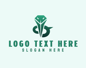 Herpetologist - Cobra Snake Serpent logo design