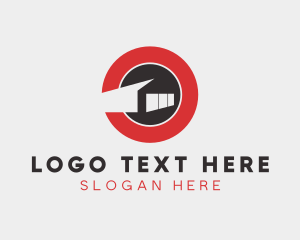 Storage House - Industrial Building Construction logo design