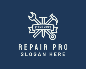 Carpentry Repair Tools  logo design