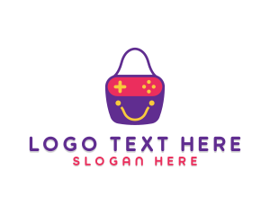 Shopping Bag - Game Console Bag logo design