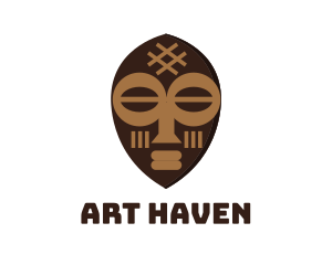 Tribal Art Mask logo design