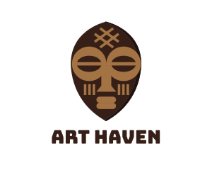 Museum - Tribal Art Mask logo design