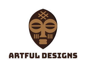 Tribal Art Mask logo design