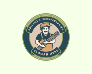 Manufacturing - Carpenter Builder Handyman logo design