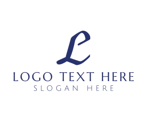 Simple Elegant Cursive logo design