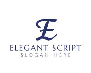 Simple Elegant Cursive logo design