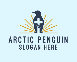 Penguin - Penguin Christian Cross logo design