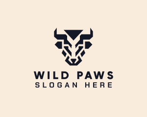 Wild Bull Animal logo design