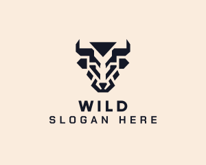 Wild Bull Animal logo design