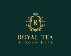 Royal Crown Wreath logo design