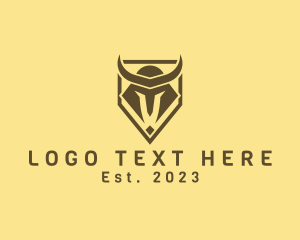 Squad - Viking Helmet Crest logo design