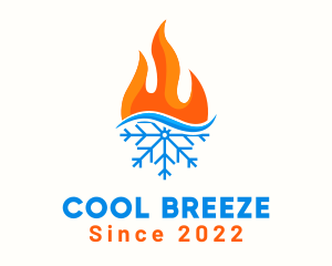 Refrigeration - Fire Snow Thermal logo design