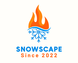 Snow - Fire Snow Thermal logo design