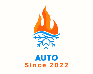 Aircon - Fire Snow Thermal logo design