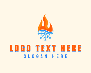 Fiery - Fire Snow Thermal logo design