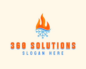 Fire Snow Thermal  logo design