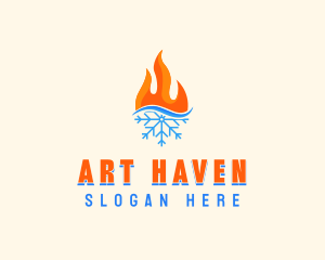 Fire Snow Thermal  logo design