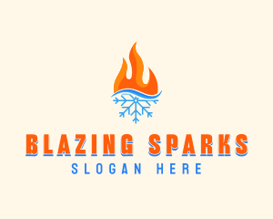 Fire Snow Thermal  logo design